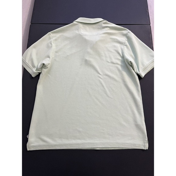 Tommy Bahama Large Adult Polo Shirt Green Short Sleeve Golf Tropical Logo Mens - Picture 9 of 9